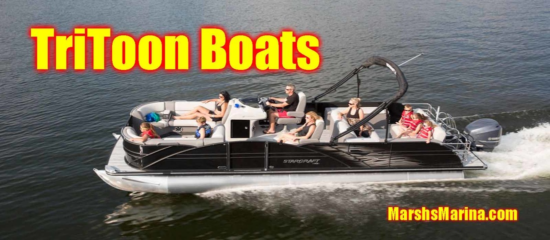 In-Stock Tritoon Pontoon Boats